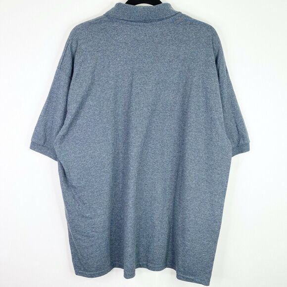 Gildan Dry Blend Americrown Gray Polo Top Shirt Size XL Mens - Picture 2 of 4